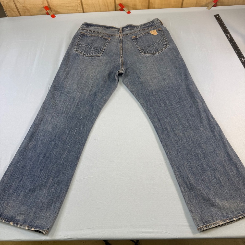 VTG Abercrombie & Fitch 1892 Premium Denim Bruce Jeans 36x32 Blue Button Fly Y2K
